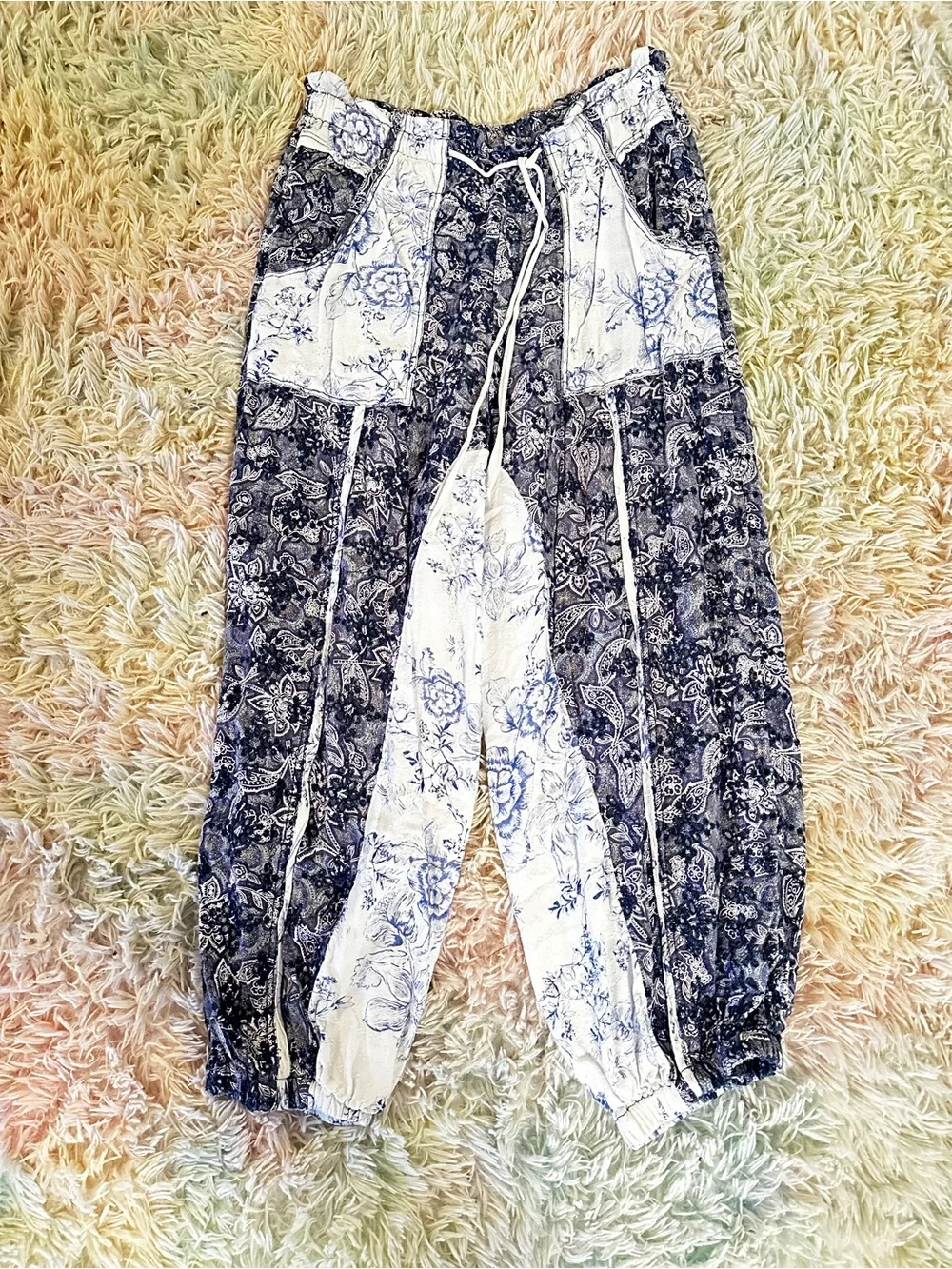 Free People Sweet It Is Printed Pants Size Small